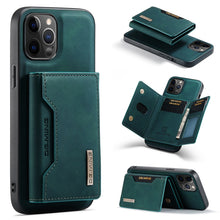 Load image into Gallery viewer, DG.MING M2 Series 3-Fold Multi Card Bag + Magnetic Back Cover Shockproof Case with Wallet &amp; Holder Function, For iPhone 12 mini, For iPhone 12 / 12 Pro, For iPhone 12 Pro Max