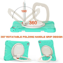 Load image into Gallery viewer, Pure Color Silicone + PC Protective Case with Holder &amp; Shoulder Strap, For iPad mini 5 / 4