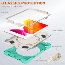 Load image into Gallery viewer, Pure Color Silicone + PC Protective Case with Holder &amp; Shoulder Strap, For iPad mini 5 / 4