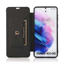 Load image into Gallery viewer, Bronzing Plating PU + TPU Horizontal Flip Leather Case with Holder &amp; Card Slot, For Samsung Galaxy S21+ 5G, For Samsung Galaxy S21 5G, For Samsung Galaxy S20 FE, For Samsung Galaxy S20+, For Samsung Galaxy Note9, For Samsung Galaxy A70                 ...