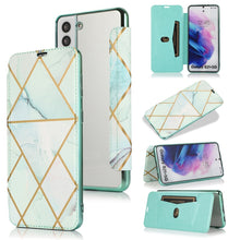 Load image into Gallery viewer, Bronzing Plating PU + TPU Horizontal Flip Leather Case with Holder &amp; Card Slot, For Samsung Galaxy S21+ 5G, For Samsung Galaxy S21 5G, For Samsung Galaxy S20 FE, For Samsung Galaxy S20+, For Samsung Galaxy Note9, For Samsung Galaxy A70                 ...