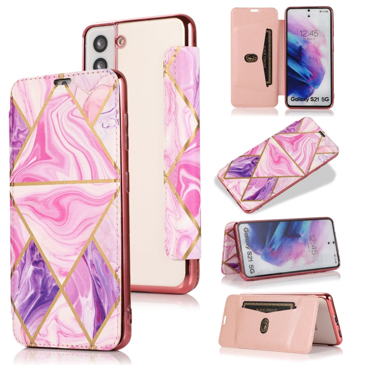 Bronzing Plating PU + TPU Horizontal Flip Leather Case with Holder & Card Slot, For Samsung Galaxy S21+ 5G, For Samsung Galaxy S21 5G, For Samsung Galaxy S20 FE, For Samsung Galaxy S20+, For Samsung Galaxy Note9, For Samsung Galaxy A70                 ...