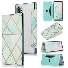 Load image into Gallery viewer, Bronzing Plating PU + TPU Horizontal Flip Leather Case with Holder &amp; Card Slot, For Samsung Galaxy S21+ 5G, For Samsung Galaxy S21 5G, For Samsung Galaxy S20 FE, For Samsung Galaxy S20+, For Samsung Galaxy Note9, For Samsung Galaxy A70                 ...