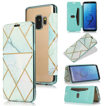 Load image into Gallery viewer, Bronzing Plating PU + TPU Horizontal Flip Leather Case with Holder &amp; Card Slot, For Samsung Galaxy S21+ 5G, For Samsung Galaxy S21 5G, For Samsung Galaxy S20 FE, For Samsung Galaxy S20+, For Samsung Galaxy Note9, For Samsung Galaxy A70                 ...