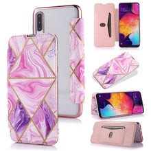 Load image into Gallery viewer, Bronzing Plating PU + TPU Horizontal Flip Leather Case with Holder &amp; Card Slot, For Samsung Galaxy A50, For Samsung Galaxy S8, For Samsung Galaxy S9+, For Samsung Galaxy A20 / A30, For Samsung Galaxy S10e, For Samsung Galaxy A51                        ...