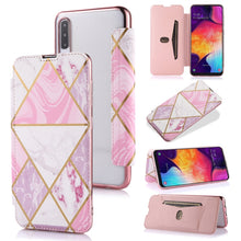 Load image into Gallery viewer, Bronzing Plating PU + TPU Horizontal Flip Leather Case with Holder &amp; Card Slot, For Samsung Galaxy A50, For Samsung Galaxy S8, For Samsung Galaxy S9+, For Samsung Galaxy A20 / A30, For Samsung Galaxy S10e, For Samsung Galaxy A51                        ...