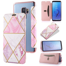 Load image into Gallery viewer, Bronzing Plating PU + TPU Horizontal Flip Leather Case with Holder &amp; Card Slot, For Samsung Galaxy A50, For Samsung Galaxy S8, For Samsung Galaxy S9+, For Samsung Galaxy A20 / A30, For Samsung Galaxy S10e, For Samsung Galaxy A51                        ...