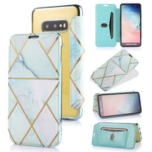 Load image into Gallery viewer, Bronzing Plating PU + TPU Horizontal Flip Leather Case with Holder &amp; Card Slot, For Samsung Galaxy A50, For Samsung Galaxy S8, For Samsung Galaxy S9+, For Samsung Galaxy A20 / A30, For Samsung Galaxy S10e, For Samsung Galaxy A51                        ...