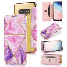 Load image into Gallery viewer, Bronzing Plating PU + TPU Horizontal Flip Leather Case with Holder &amp; Card Slot, For Samsung Galaxy A50, For Samsung Galaxy S8, For Samsung Galaxy S9+, For Samsung Galaxy A20 / A30, For Samsung Galaxy S10e, For Samsung Galaxy A51                        ...