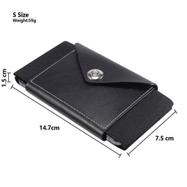 Ultra-thin Elasticity Mobile Phone Leather Case Waist Bag, For 5.8-6.1 inch Phones, Size: S, For 5.5-6.5 inch Phones, Size: M, For 6.7-6.9 inch Phones, Size: L