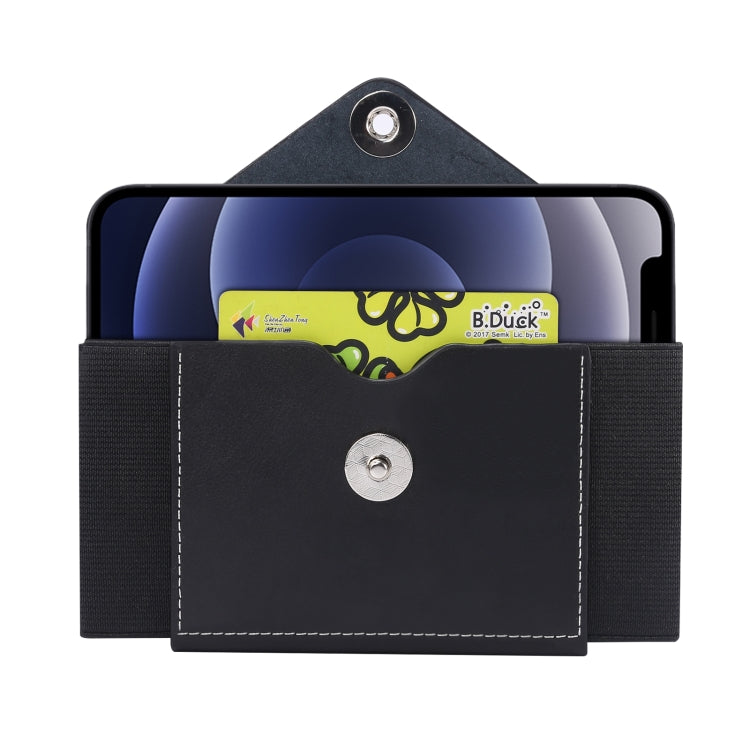 Ultra-thin Elasticity Mobile Phone Leather Case Waist Bag, For 5.8-6.1 inch Phones, Size: S, For 5.5-6.5 inch Phones, Size: M, For 6.7-6.9 inch Phones, Size: L