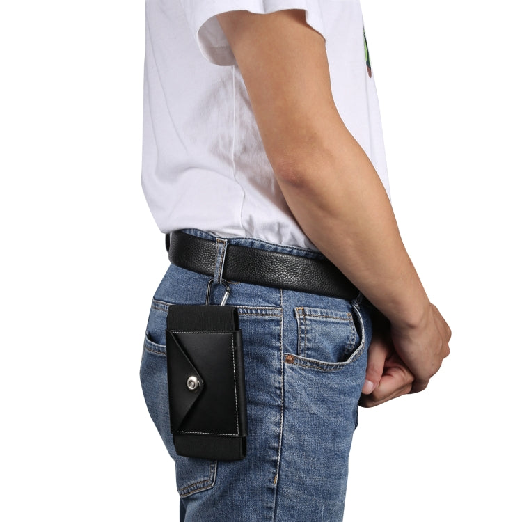 Ultra-thin Elasticity Mobile Phone Leather Case Waist Bag, For 5.8-6.1 inch Phones, Size: S, For 5.5-6.5 inch Phones, Size: M, For 6.7-6.9 inch Phones, Size: L