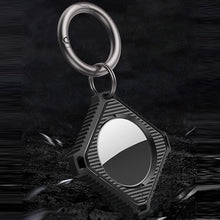 Load image into Gallery viewer, Four Square Carbon Fiber Case with Keychain Ring for AirTag
