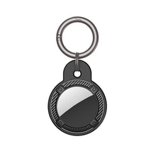 Load image into Gallery viewer, Round Shape Carbon Fiber Anti-fall Case with Keychain Ring for AirTag