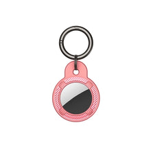 Load image into Gallery viewer, Round Shape Carbon Fiber Anti-fall Case with Keychain Ring for AirTag