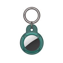 Load image into Gallery viewer, Round Shape Carbon Fiber Anti-fall Case with Keychain Ring for AirTag