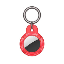 Load image into Gallery viewer, Round Shape Carbon Fiber Anti-fall Case with Keychain Ring for AirTag