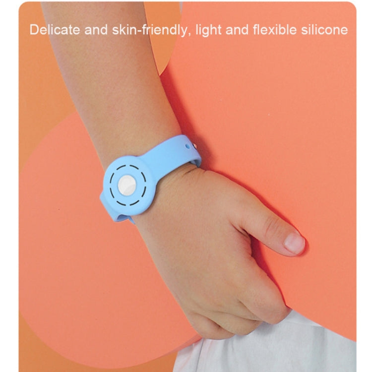 Anti-scratch Shockproof Silicone Bracelet Strap Protective Cover Case, For AirTag