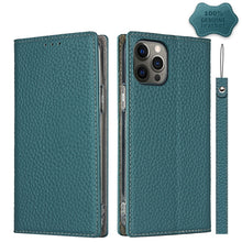 Load image into Gallery viewer, Litchi Texture Horizontal Flip Top Layer Cowhide Leather Case with Holder &amp; Card Slots &amp; Wallet &amp; Strap &amp; Wire Winder, For iPhone 12 mini, For iPhone 12 / 12 Pro, For iPhone 12 Pro Max, For iPhone 11 Pro, For iPhone 11, For iPhone 11 Pro Max           ...