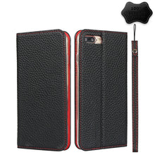 Load image into Gallery viewer, Litchi Texture Horizontal Flip Top Layer Cowhide Leather Case with Holder &amp; Card Slots &amp; Wallet &amp; Strap &amp; Wire Winder, For iPhone 6 &amp; 6s, For iPhone 6 Plus &amp; 6s Plus, For iPhone XR, For iPhone XS Max