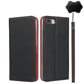Litchi Texture Horizontal Flip Top Layer Cowhide Leather Case with Holder & Card Slots & Wallet & Strap & Wire Winder, For iPhone 6 & 6s, For iPhone 6 Plus & 6s Plus, For iPhone XR, For iPhone XS Max
