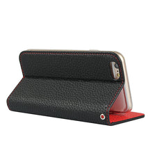 Load image into Gallery viewer, Litchi Texture Horizontal Flip Top Layer Cowhide Leather Case with Holder &amp; Card Slots &amp; Wallet &amp; Strap &amp; Wire Winder, For iPhone 6 &amp; 6s, For iPhone 6 Plus &amp; 6s Plus, For iPhone XR, For iPhone XS Max