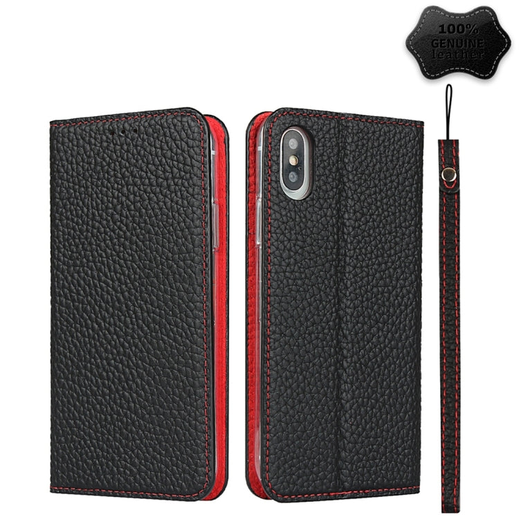 Litchi Texture Horizontal Flip Top Layer Cowhide Leather Case with Holder & Card Slots & Wallet & Strap & Wire Winder, For iPhone 6 & 6s, For iPhone 6 Plus & 6s Plus, For iPhone XR, For iPhone XS Max