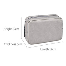 Load image into Gallery viewer, DY03 Portable Digital Accessory Leather Bag