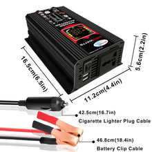 Load image into Gallery viewer, Tang III Generation 12V to 220V 6000W Car Power Inverter with LCD Display &amp; Dual USB, 12V to 220V