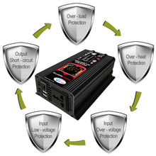 Load image into Gallery viewer, Tang III Generation 12V to 220V 6000W Car Power Inverter with LCD Display &amp; Dual USB, 12V to 220V