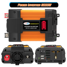 Load image into Gallery viewer, Little Wasp 12V to 220V 6000W Car Power Inverter with LED Display &amp; Dual USB, 12V to 220V 6000W