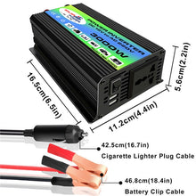 Load image into Gallery viewer, Tang I Generation 12V to 220V 3000W Intelligent Car Power Inverter with Dual USB, 12V to 220V