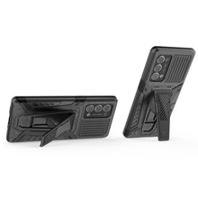 Load image into Gallery viewer, War Chariot Series Armor All-inclusive Shockproof PC + TPU Protective Case with Invisible Holder, For OPPO Reno6 Pro+ 5G, For Samsung Galaxy F52 5G
