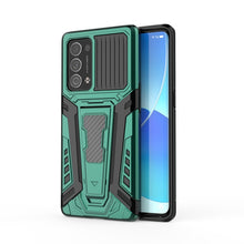 Load image into Gallery viewer, War Chariot Series Armor All-inclusive Shockproof PC + TPU Protective Case with Invisible Holder, For OPPO Reno6 Pro+ 5G, For Samsung Galaxy F52 5G