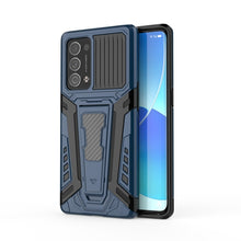 Load image into Gallery viewer, War Chariot Series Armor All-inclusive Shockproof PC + TPU Protective Case with Invisible Holder, For OPPO Reno6 Pro+ 5G, For Samsung Galaxy F52 5G