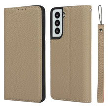 Load image into Gallery viewer, Litchi Texture Horizontal Flip Top Layer Cowhide Leather Case with Holder &amp; Card Slots &amp; Wallet &amp; Strap &amp; Wire Winder, For Samsung Galaxy S21 5G, For Samsung Galaxy S20, For Samsung Galaxy S20 Plus, For Samsung Galaxy S20 Ultra, For Samsung Galaxy S20 FE