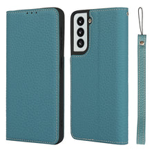 Load image into Gallery viewer, Litchi Texture Horizontal Flip Top Layer Cowhide Leather Case with Holder &amp; Card Slots &amp; Wallet &amp; Strap &amp; Wire Winder, For Samsung Galaxy S21 5G, For Samsung Galaxy S20, For Samsung Galaxy S20 Plus, For Samsung Galaxy S20 Ultra, For Samsung Galaxy S20 FE