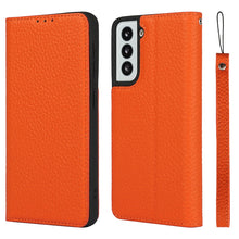 Load image into Gallery viewer, Litchi Texture Horizontal Flip Top Layer Cowhide Leather Case with Holder &amp; Card Slots &amp; Wallet &amp; Strap &amp; Wire Winder, For Samsung Galaxy S21 5G, For Samsung Galaxy S20, For Samsung Galaxy S20 Plus, For Samsung Galaxy S20 Ultra, For Samsung Galaxy S20 FE