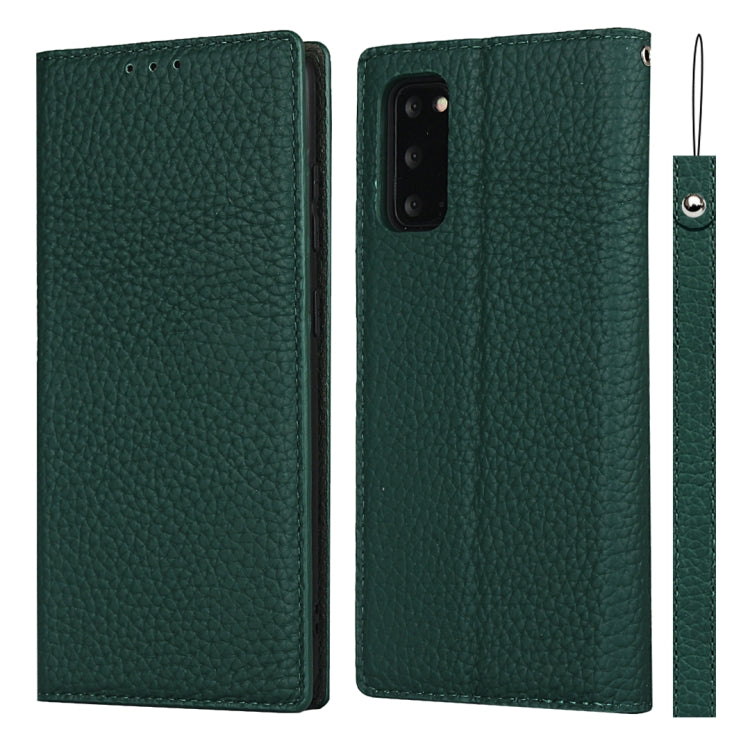 Litchi Texture Horizontal Flip Top Layer Cowhide Leather Case with Holder & Card Slots & Wallet & Strap & Wire Winder, For Samsung Galaxy S21 5G, For Samsung Galaxy S20, For Samsung Galaxy S20 Plus, For Samsung Galaxy S20 Ultra, For Samsung Galaxy S20 FE