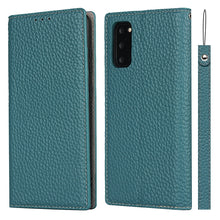 Load image into Gallery viewer, Litchi Texture Horizontal Flip Top Layer Cowhide Leather Case with Holder &amp; Card Slots &amp; Wallet &amp; Strap &amp; Wire Winder, For Samsung Galaxy S21 5G, For Samsung Galaxy S20, For Samsung Galaxy S20 Plus, For Samsung Galaxy S20 Ultra, For Samsung Galaxy S20 FE