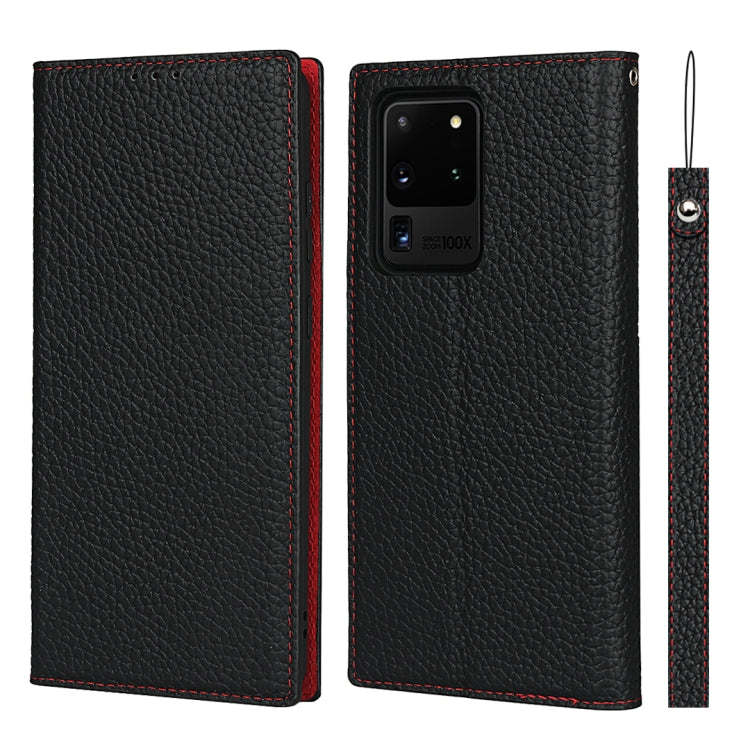 Litchi Texture Horizontal Flip Top Layer Cowhide Leather Case with Holder & Card Slots & Wallet & Strap & Wire Winder, For Samsung Galaxy S21 5G, For Samsung Galaxy S20, For Samsung Galaxy S20 Plus, For Samsung Galaxy S20 Ultra, For Samsung Galaxy S20 FE