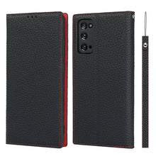 Load image into Gallery viewer, Litchi Texture Horizontal Flip Top Layer Cowhide Leather Case with Holder &amp; Card Slots &amp; Wallet &amp; Strap &amp; Wire Winder, For Samsung Galaxy S21 5G, For Samsung Galaxy S20, For Samsung Galaxy S20 Plus, For Samsung Galaxy S20 Ultra, For Samsung Galaxy S20 FE