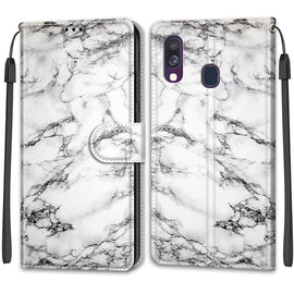 Voltage Colored Drawing Magnetic Clasp Horizontal Flip PU Leather Case with Holder & Card Slots, For Samsung Galaxy A40, For Samsung Galaxy A50