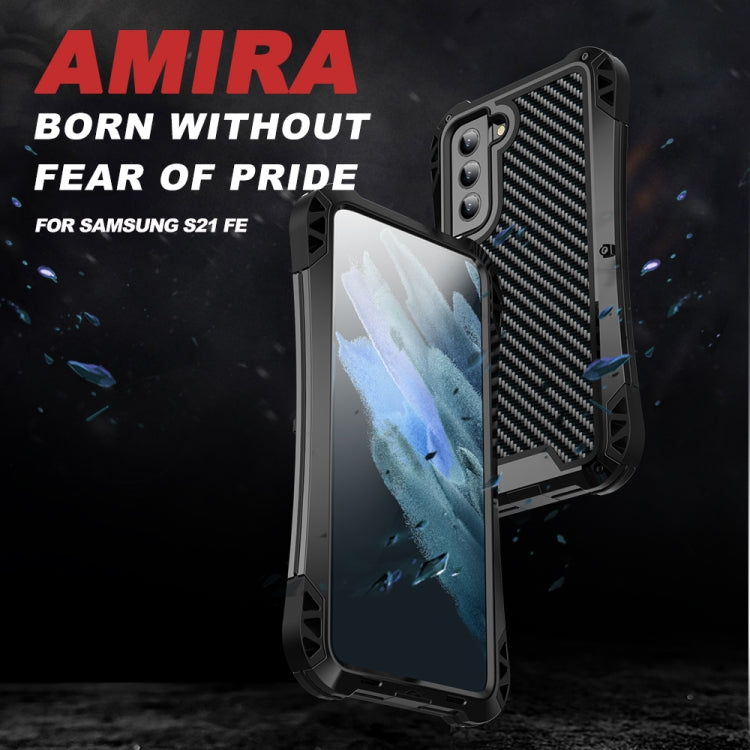 R-JUST AMIRA Shockproof Dustproof Waterproof Metal Protective Case, For Samsung Galaxy S21 FE