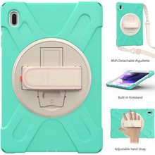 Load image into Gallery viewer, Silicone + PC Protective Case with Holder &amp; Shoulder Strap, For Samsung Galaxy Tab S7 FE 5G 12.4 T730, For Samsung Galaxy Tab S7 FE T730 / S7+ / S9+ /S8+