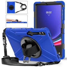 Load image into Gallery viewer, Silicone + PC Protective Case with Holder &amp; Shoulder Strap, For Samsung Galaxy Tab S7 FE 5G 12.4 T730, For Samsung Galaxy Tab S7 FE T730 / S7+ / S9+ /S8+