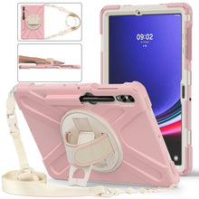 Load image into Gallery viewer, Silicone + PC Protective Case with Holder &amp; Shoulder Strap, For Samsung Galaxy Tab S7 FE 5G 12.4 T730, For Samsung Galaxy Tab S7 FE T730 / S7+ / S9+ /S8+