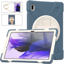 Load image into Gallery viewer, Silicone + PC Protective Case with Holder &amp; Shoulder Strap, For Samsung Galaxy Tab S7 FE 5G 12.4 T730, For Samsung Galaxy Tab S7 FE T730 / S7+ / S9+ /S8+