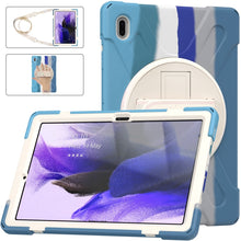 Load image into Gallery viewer, Silicone + PC Protective Case with Holder &amp; Shoulder Strap, For Samsung Galaxy Tab S7 FE 5G 12.4 T730, For Samsung Galaxy Tab S7 FE T730 / S7+ / S9+ /S8+