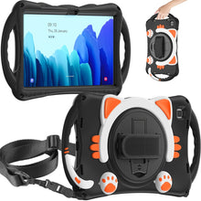 Load image into Gallery viewer, Cute Cat King Kids Shockproof EVA Protective Case with Holder &amp; Shoulder Strap &amp; Handle, For Samsung Galaxy Tab A7 10.4 2020 SM-T500